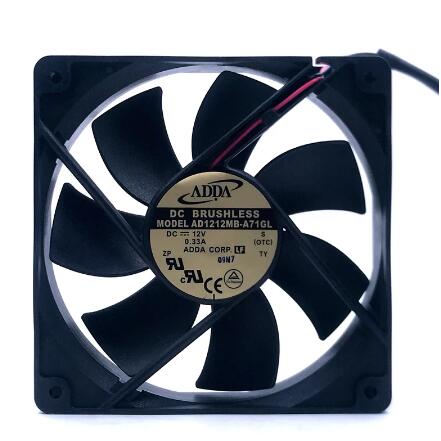 Original ADDA AD1212MB-A71GL Cooling Fan 12V 0.33A 3.69W 2wires AD1212MB-A71GL Fans